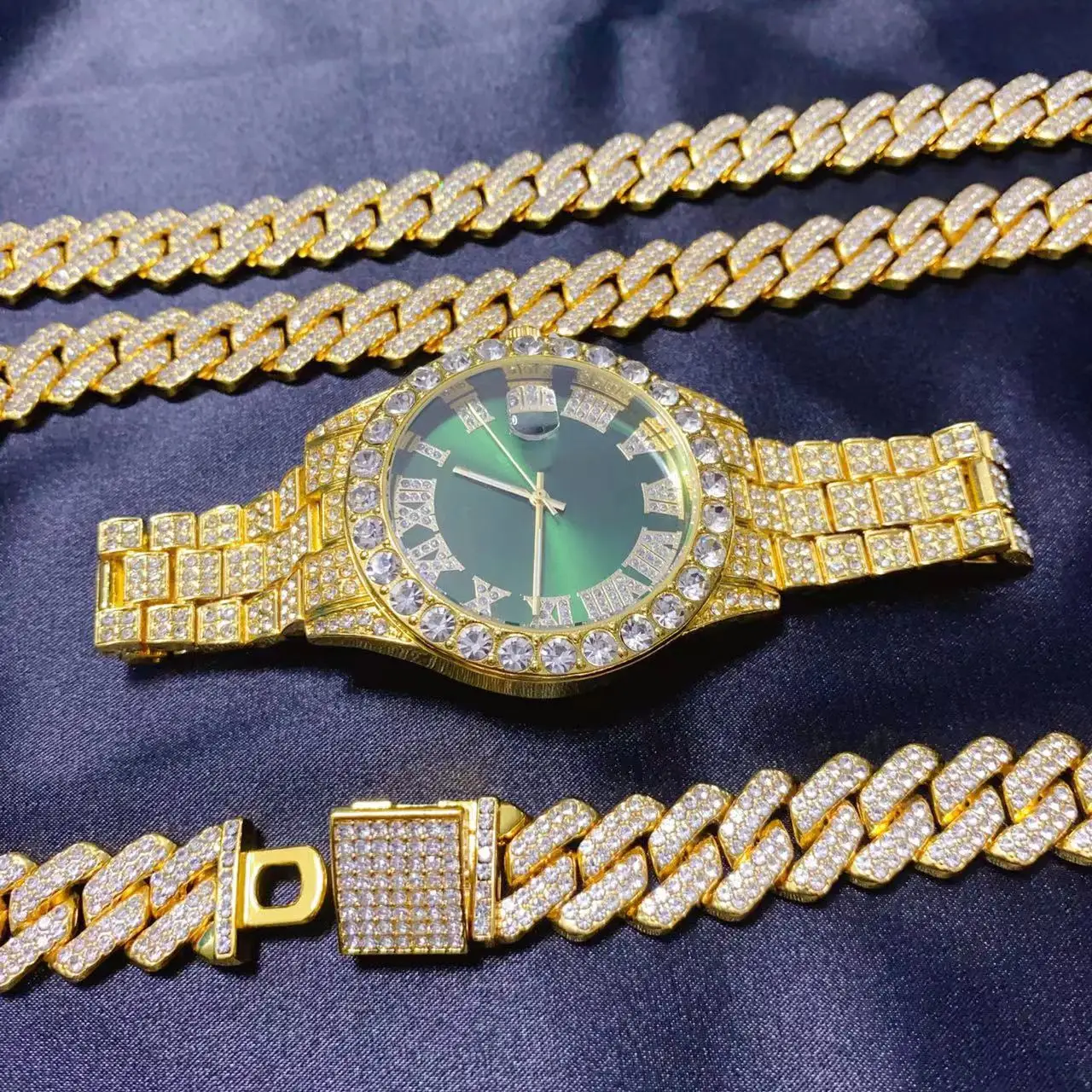 3 pièces Hip Hop calendrier mo - Icebox Jewelry Watches avis et prix