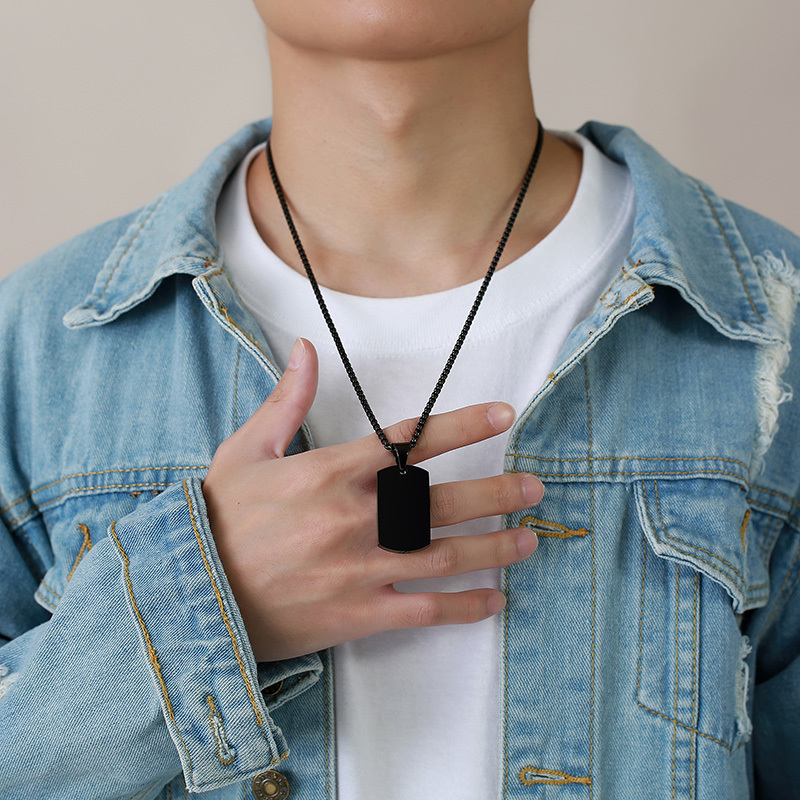 Vnox – collier pendentif avec  - Mens Dog Tag Necklace avis et prix